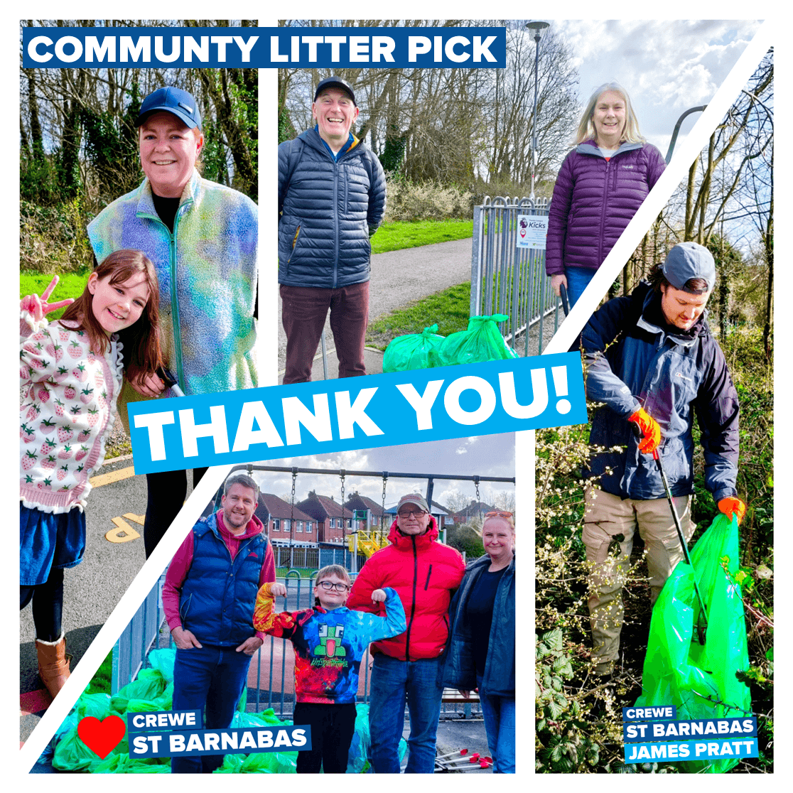 Community Litter Pick – Thank you & photos – Cllr James Pratt | St Barnabas
