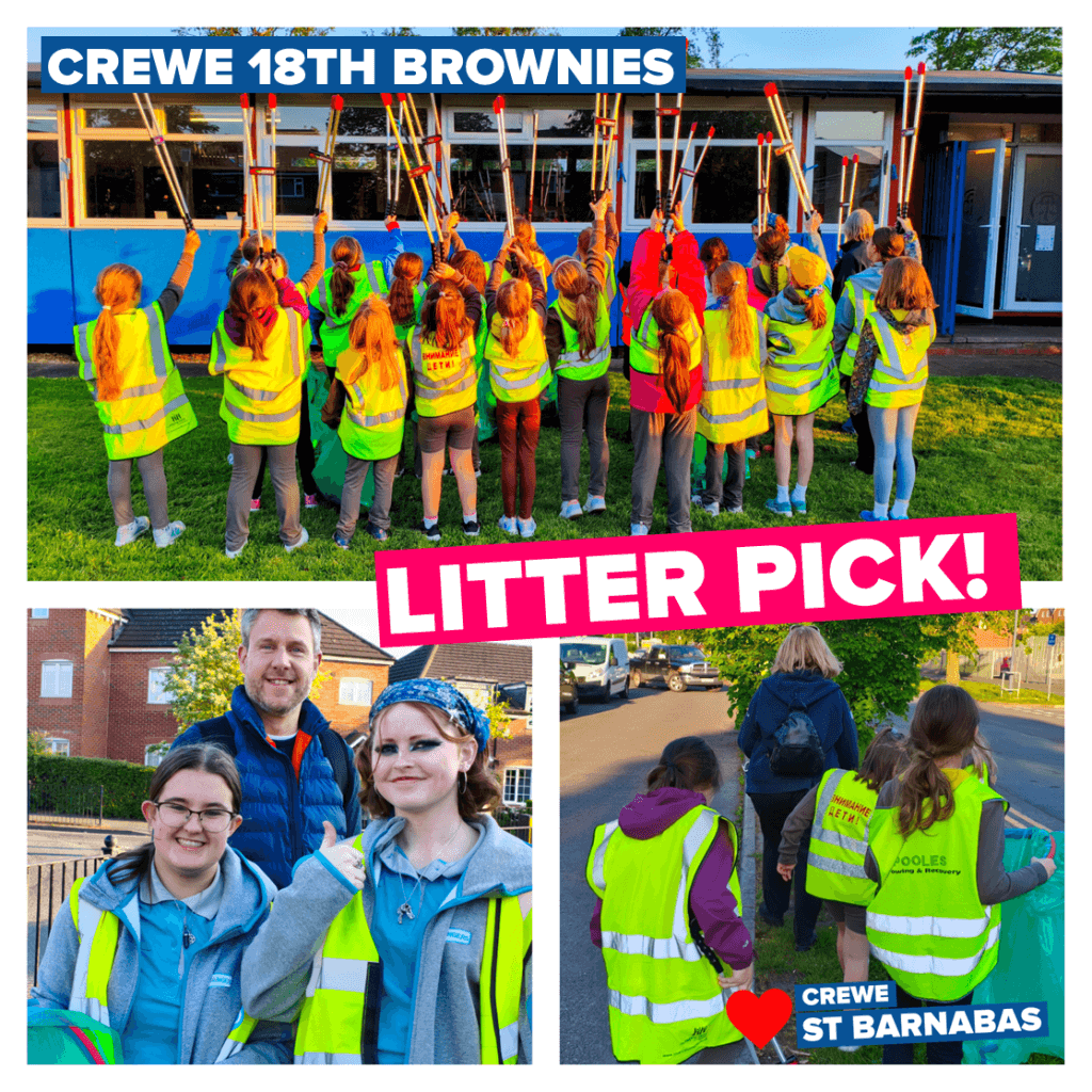 Brownies litter pick